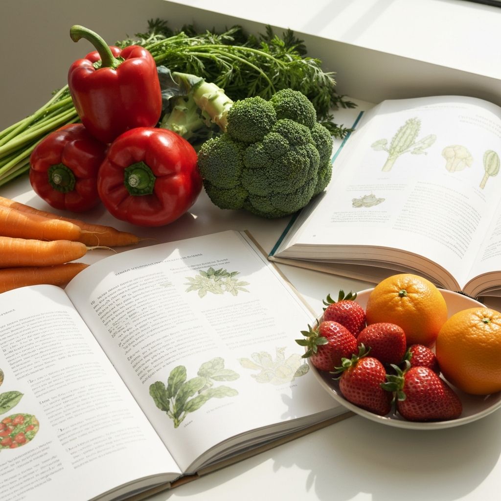 Educational materials and fresh produce
